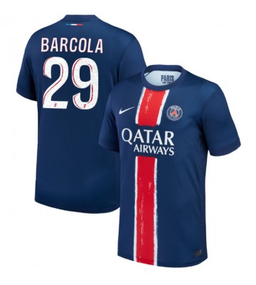 Paris Saint-Germain Bradley Barcola #29 Hjemmebanetrøje 2024-25 Kort ærmer